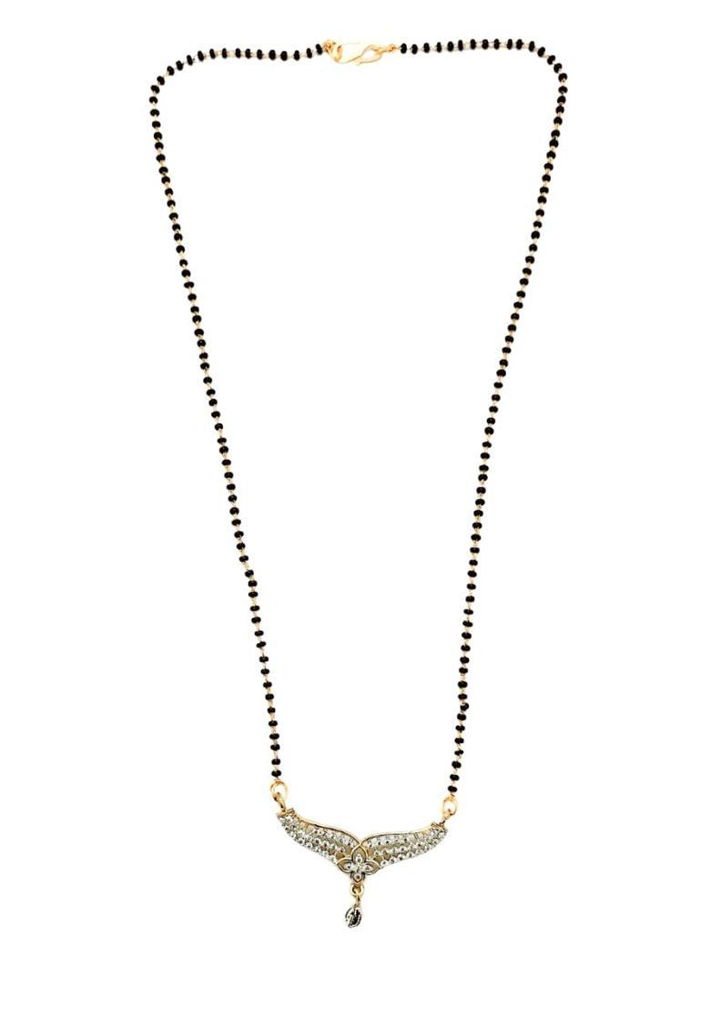 Golden Alloy Mangalsutra Set - Indya