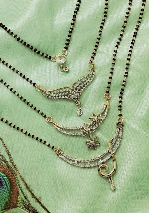 Golden Alloy Mangalsutra Set