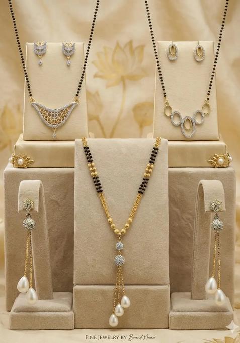 Golden Alloy Mangalsutra Set