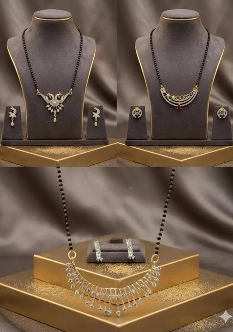 Golden Alloy Mangalsutra Set