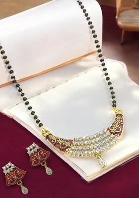 Golden Alloy Mangalsutra Set