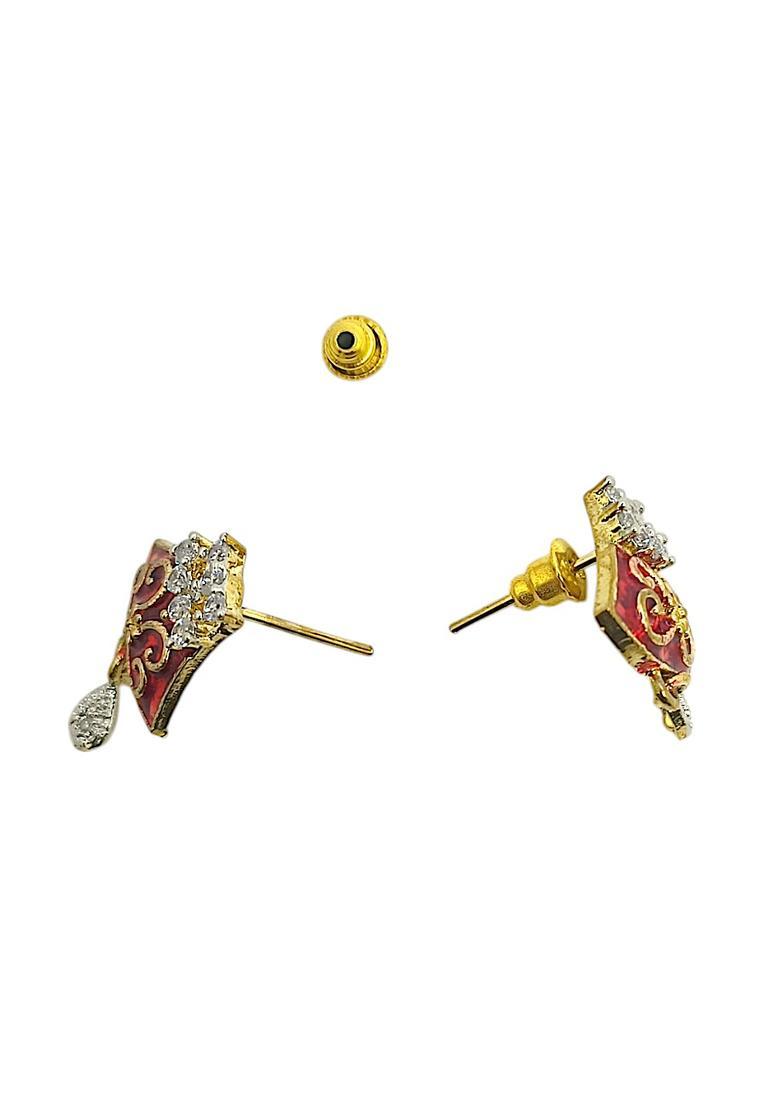 Golden Alloy Mangalsutra Set - Indya