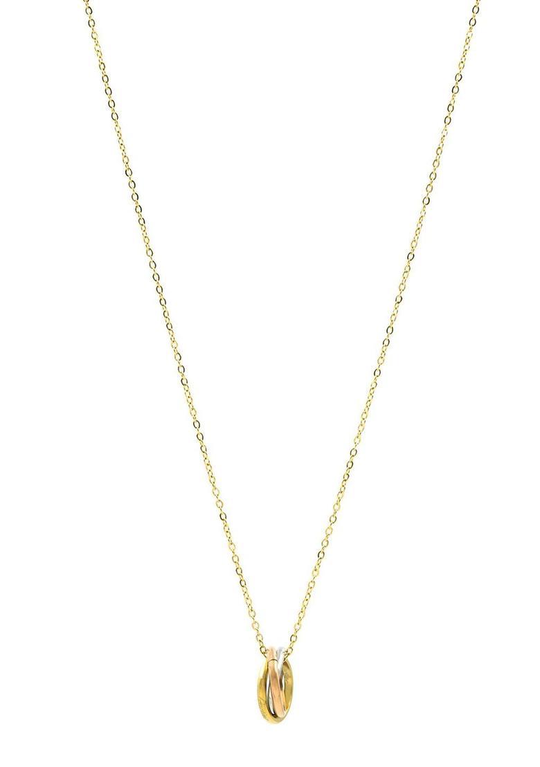 Golden Alloy Pendant - Indya