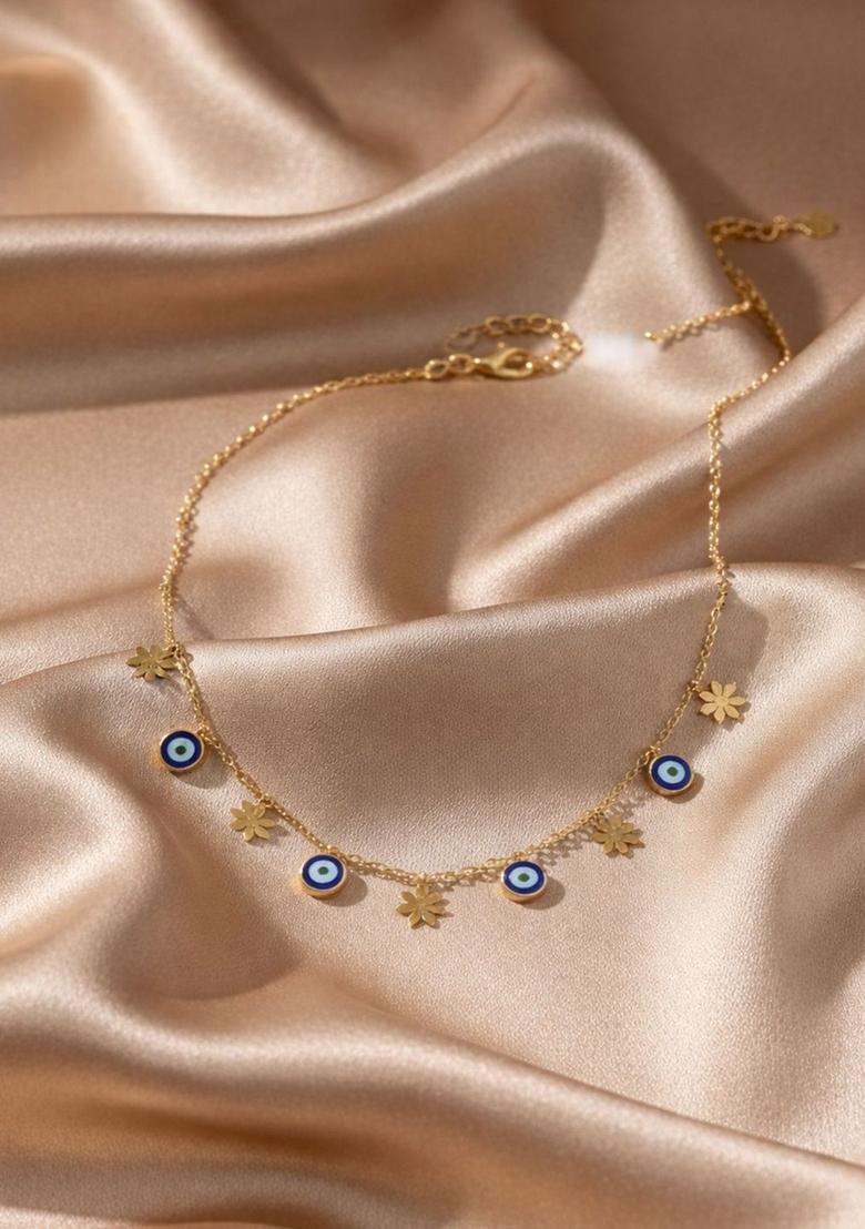Golden Alloy Pendant - Indya