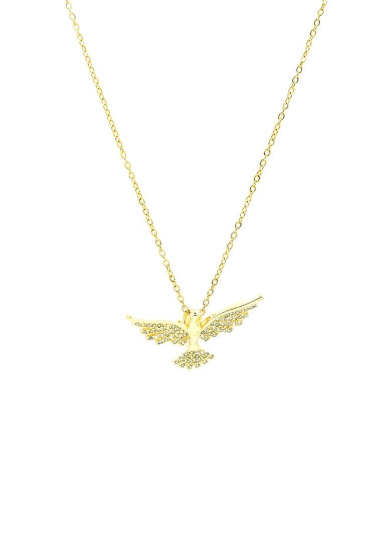 Golden Alloy Pendant - Indya