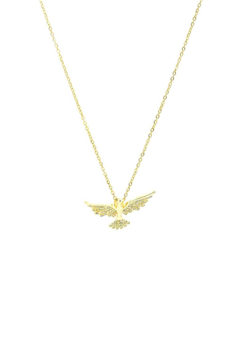 Golden Alloy Pendant - Indya