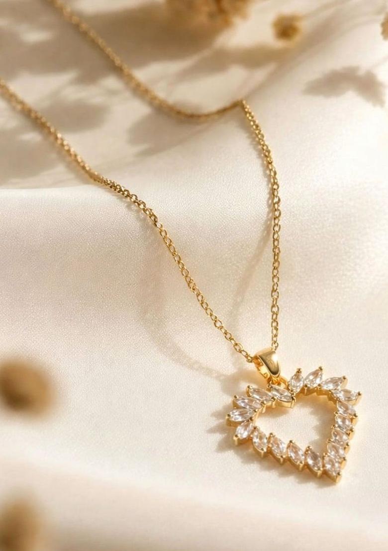 Golden Alloy Pendant - Indya