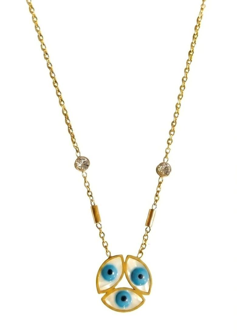 Golden Alloy Pendant - Indya