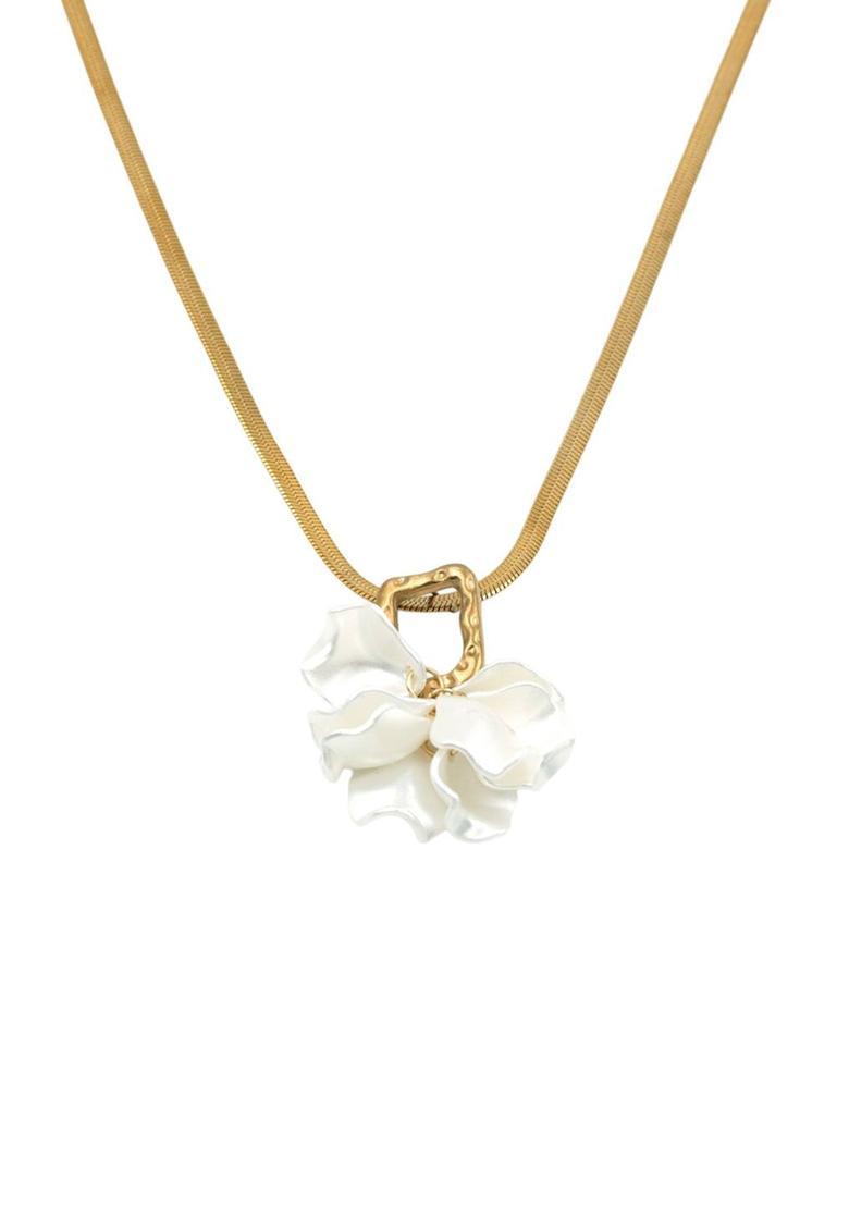 Golden Alloy Pendant - Indya