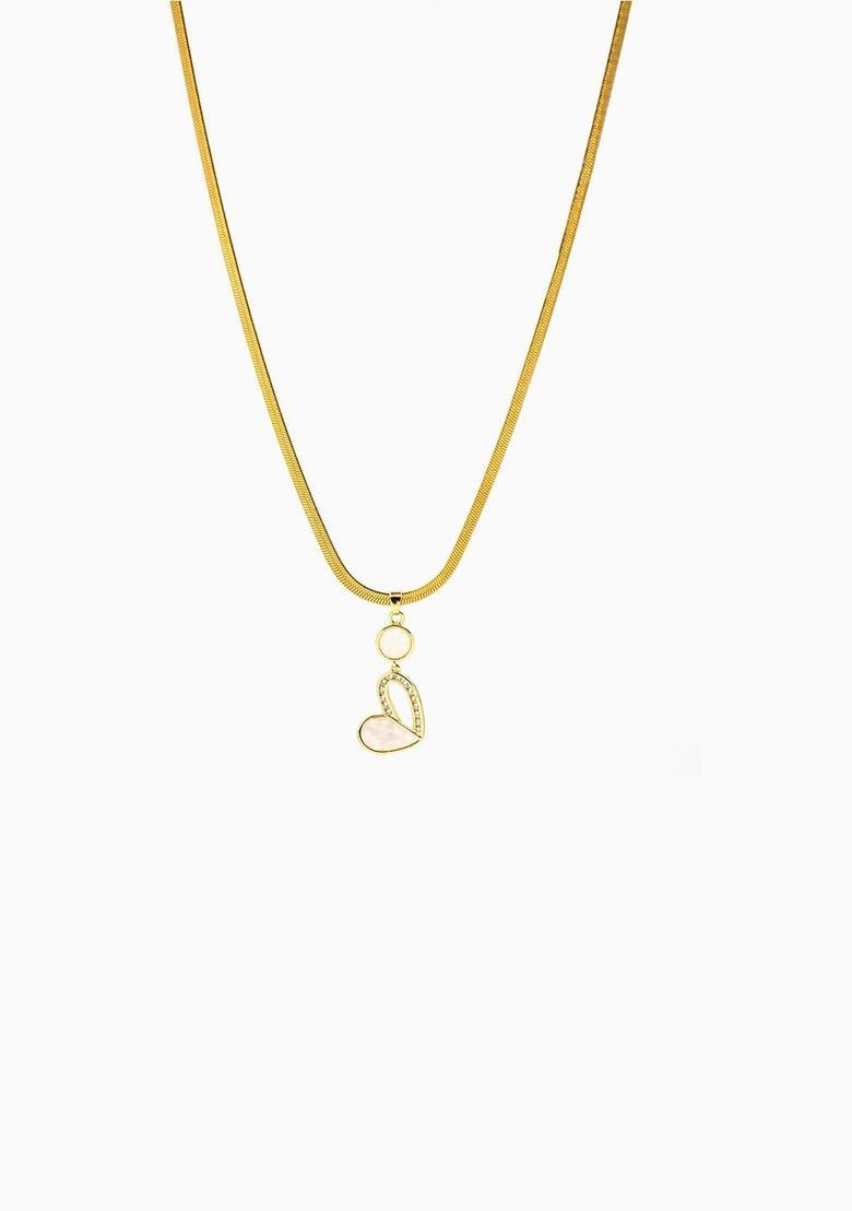 Golden Alloy Pendant - Indya