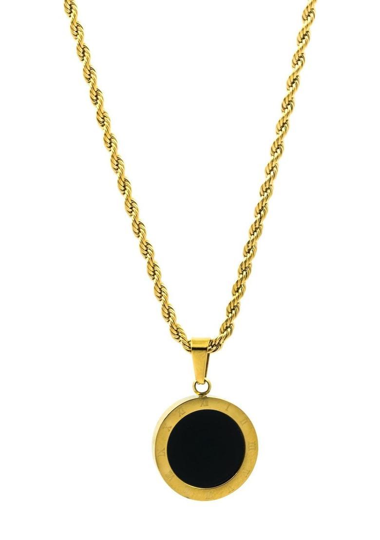 Golden Alloy Pendant - Indya