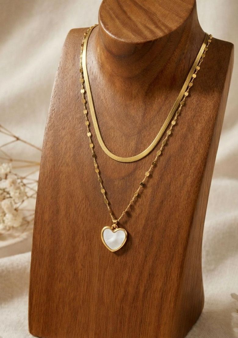 Golden Alloy Pendant - Indya