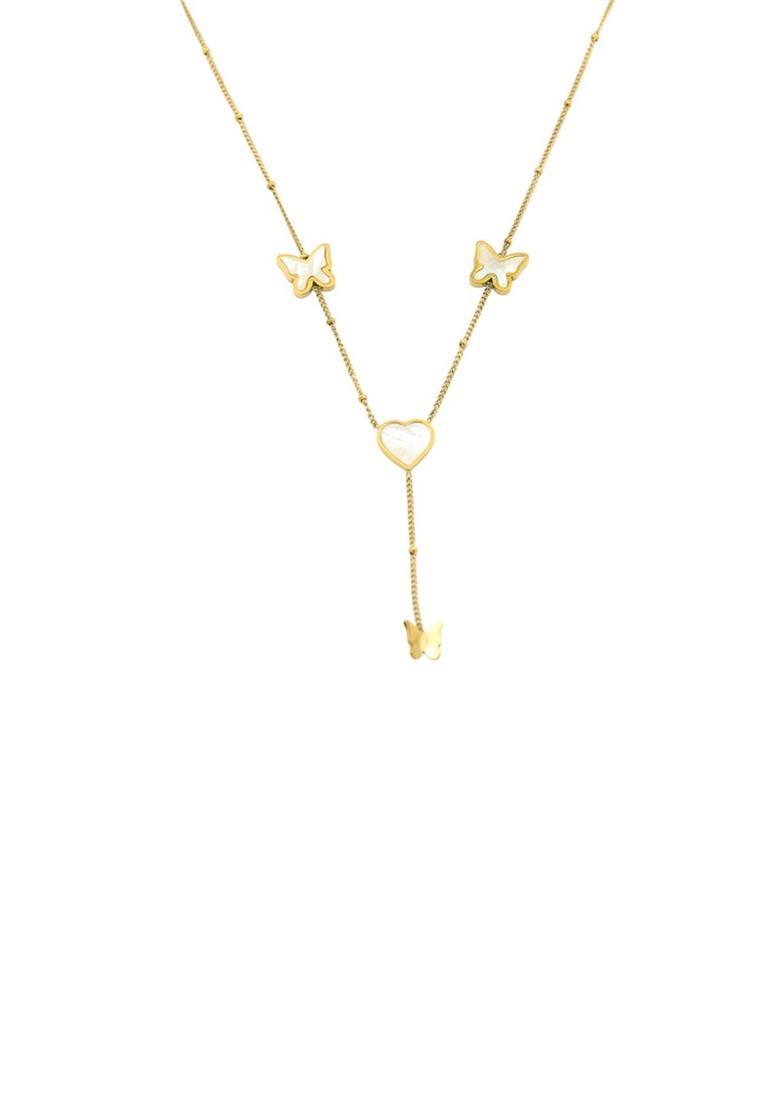 Golden Alloy Pendant - Indya