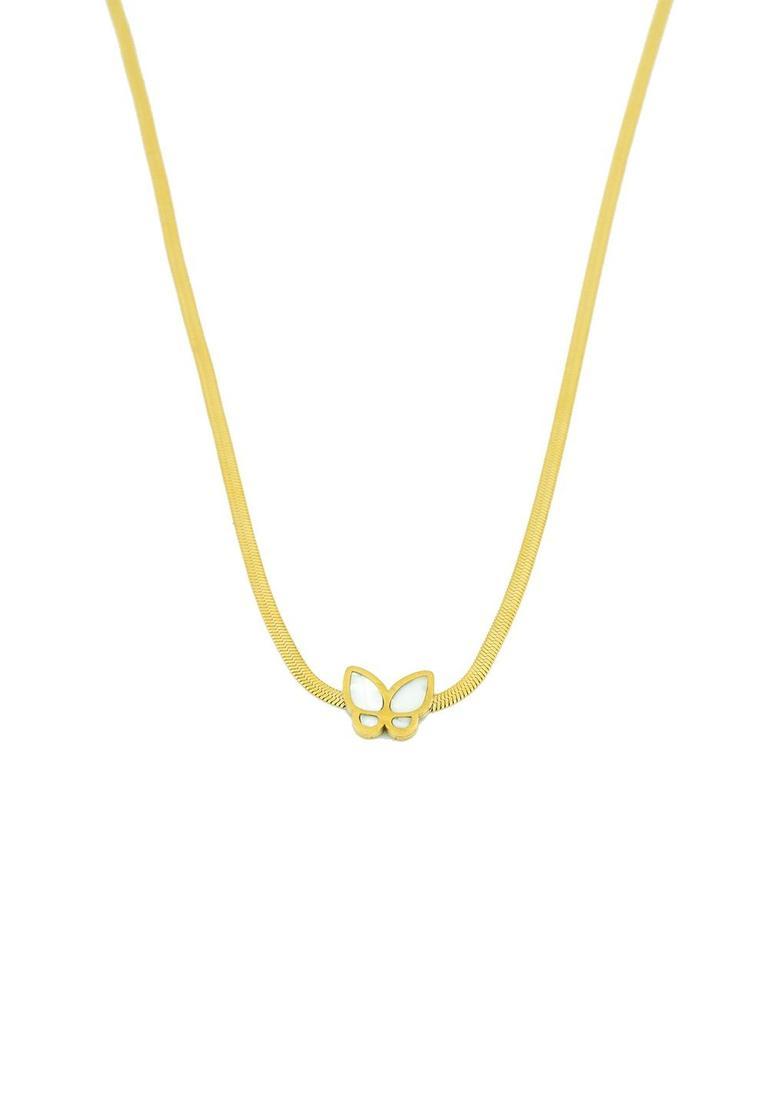 Golden Alloy Pendant - Indya