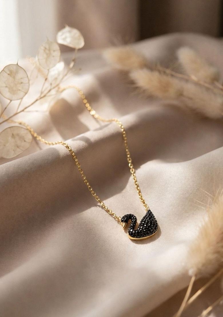 Golden Alloy Pendant - Indya