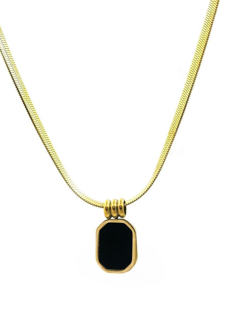 Golden Alloy Pendant - Indya