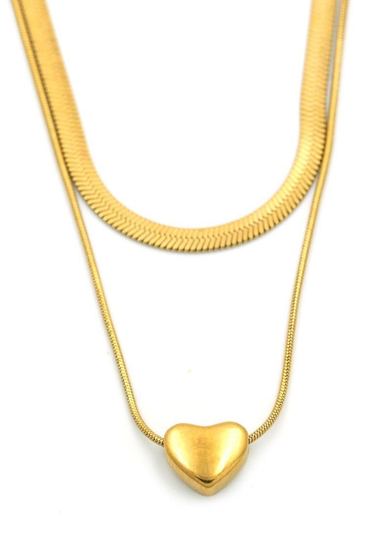 Golden Alloy Pendant - Indya