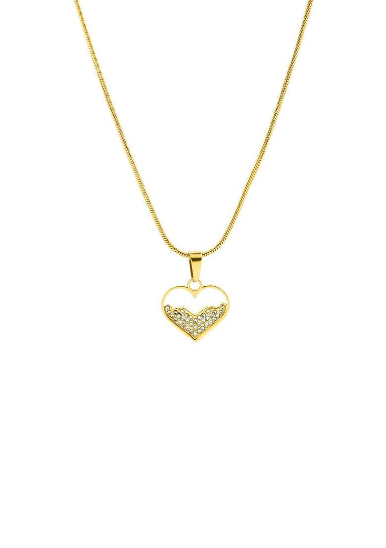 Golden Alloy Pendant - Indya