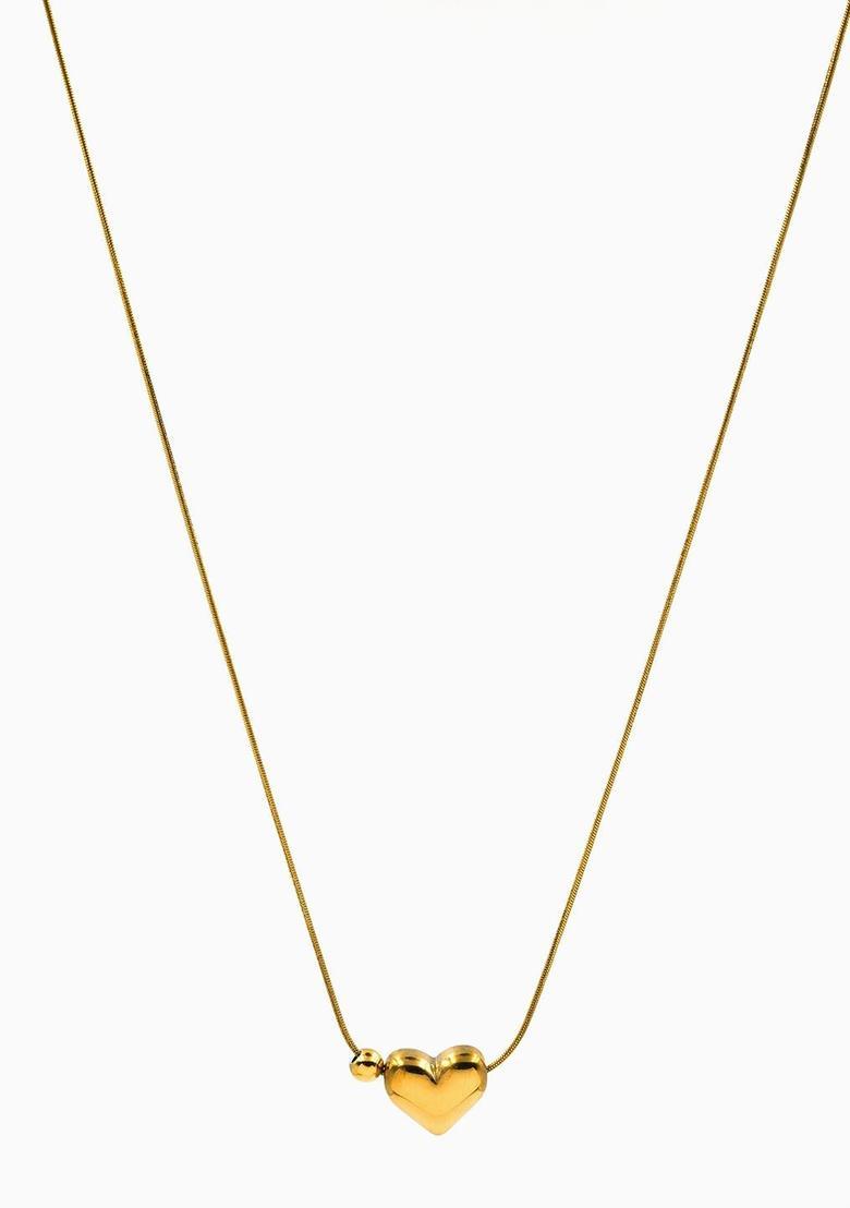 Golden Alloy Pendant - Indya
