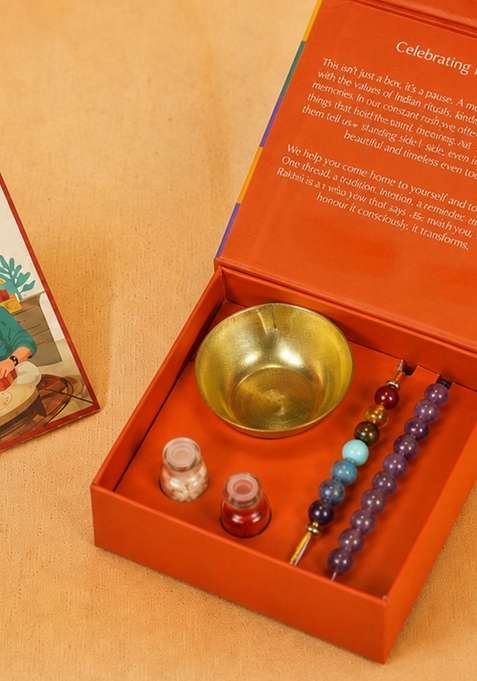 Divine Energy Crystal Rakhi Set