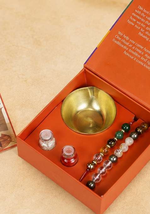 Wealth Harmony Crystal Rakhi Box