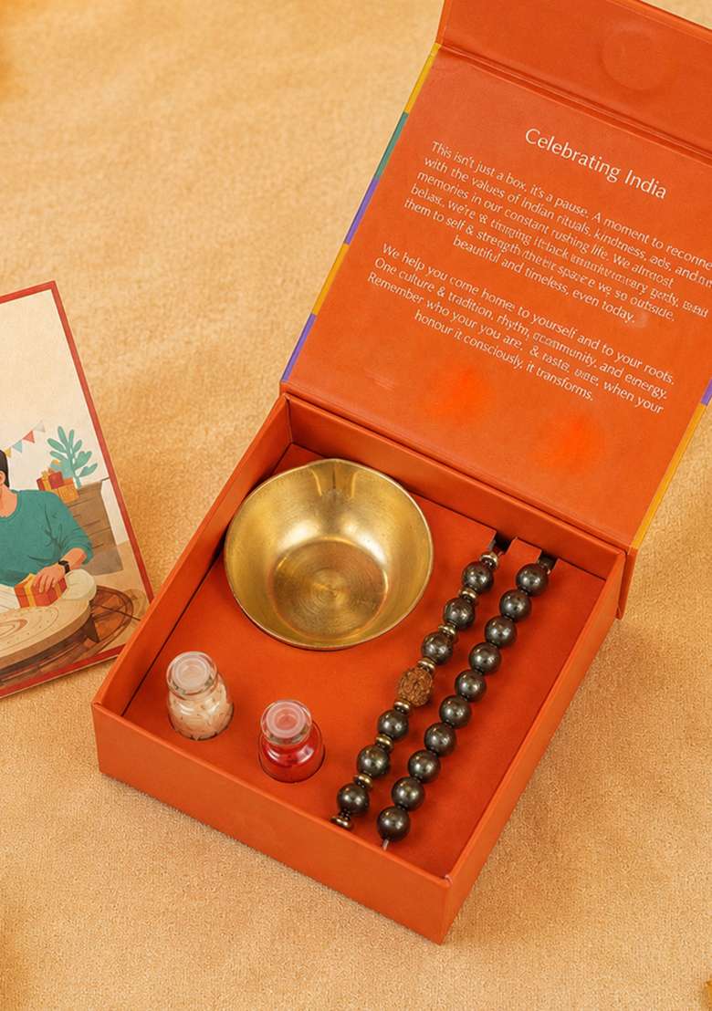 Prosperity and Abundance Crystal Rakhi Set - Indya
