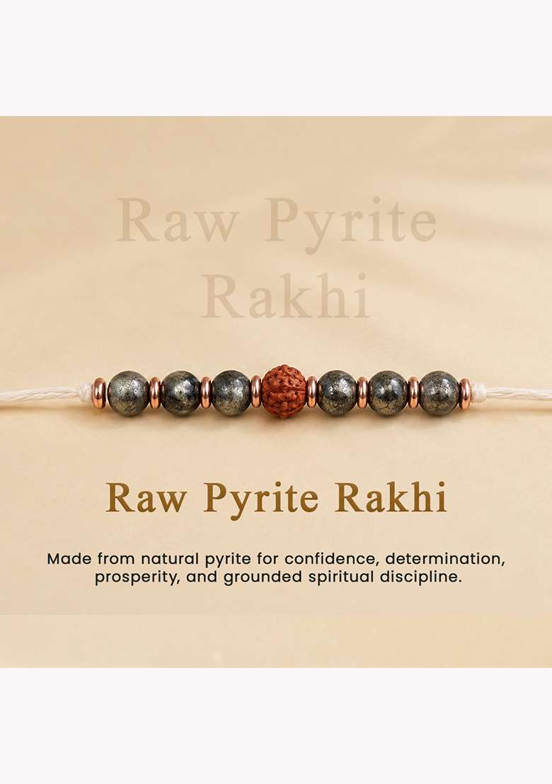 Hanuman Blessings Rudraksh Rakhi Set - Indya