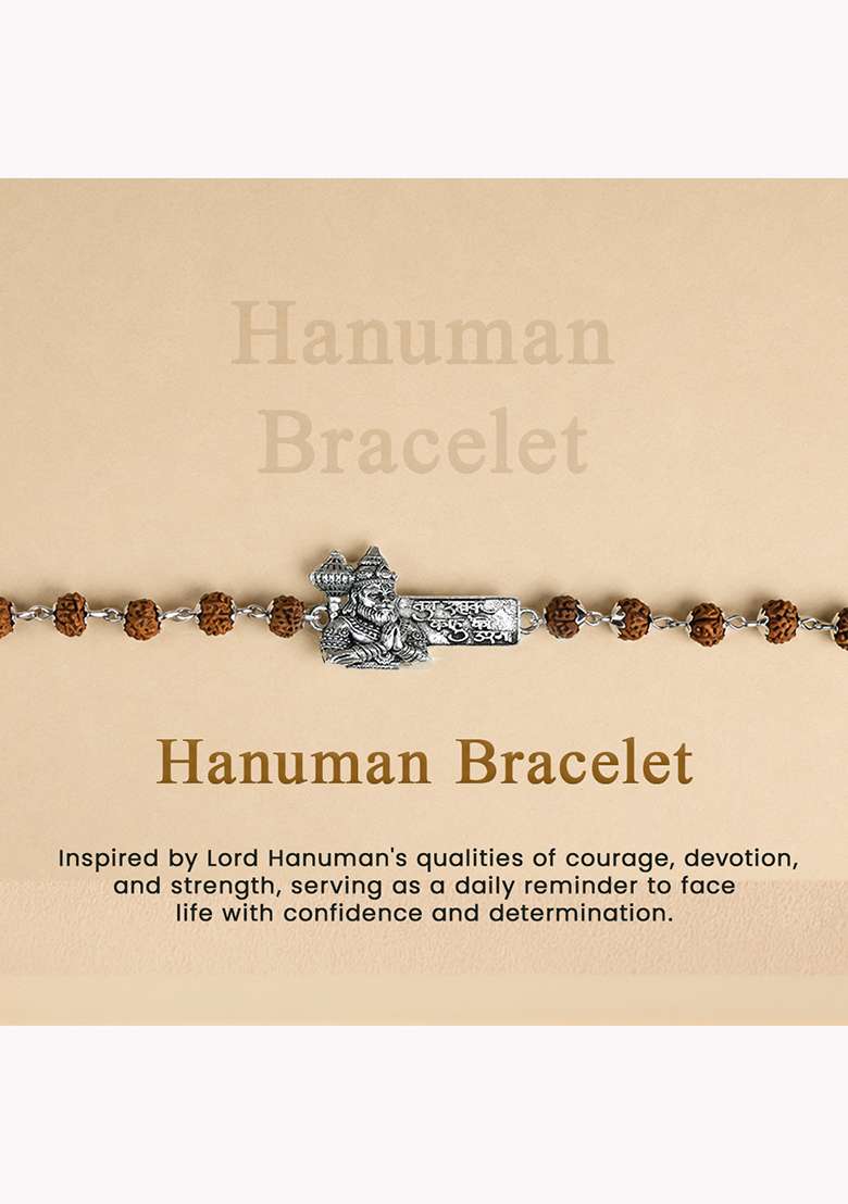 Brown Natural Crystal Crystal Rakhi Set Of 2 - Indya