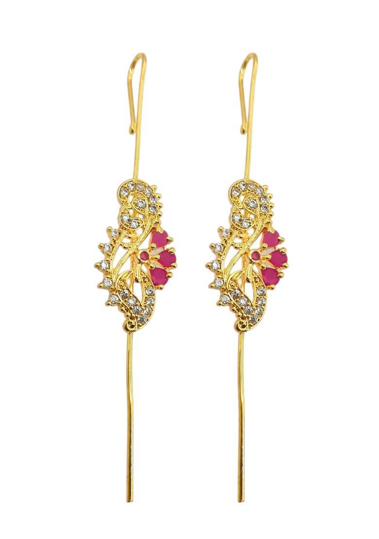 Golden Alloy Ear Cuff - Indya