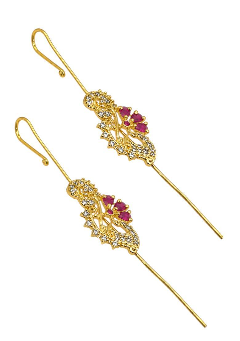 Golden Alloy Ear Cuff - Indya
