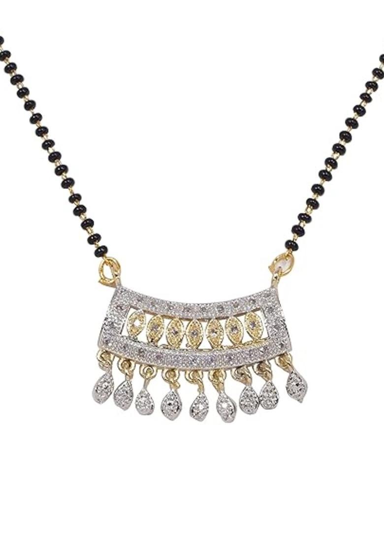 Golden Alloy Mangalsutra Set - Indya