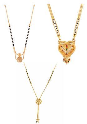 Golden Alloy Mangalsutra Set