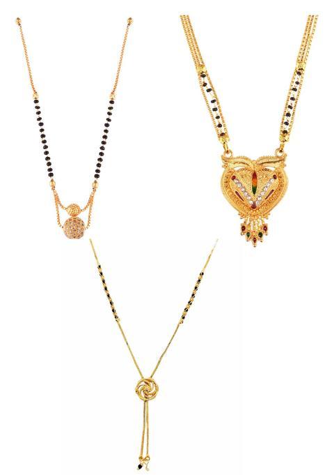 Golden Alloy Mangalsutra Set