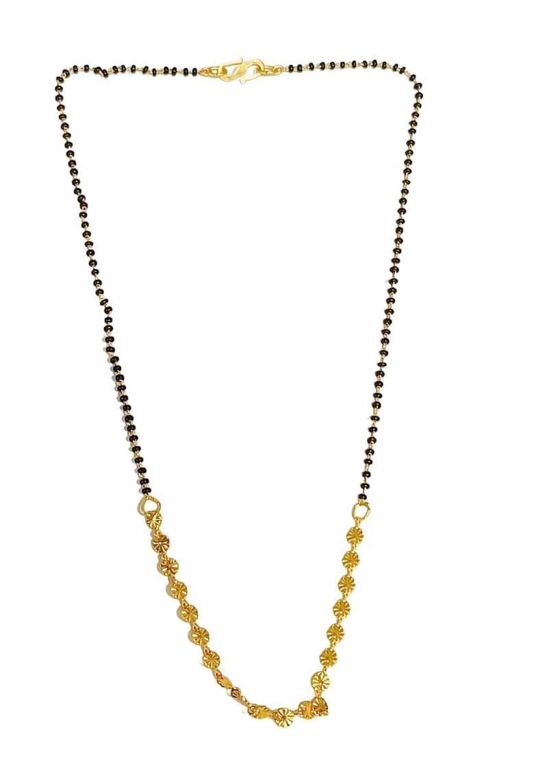 Golden Alloy Mangalsutra Set - Indya