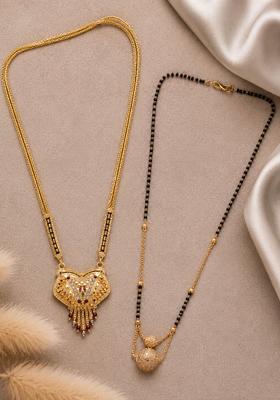 Golden Alloy Mangalsutra Set