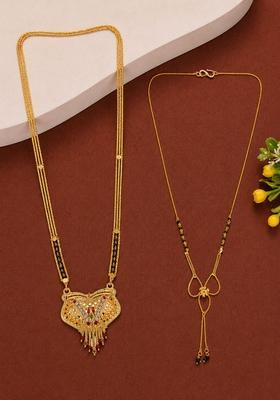 Golden Alloy Mangalsutra Set