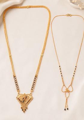 Golden Alloy Mangalsutra Set