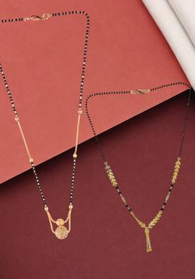 Golden Alloy Mangalsutra Set