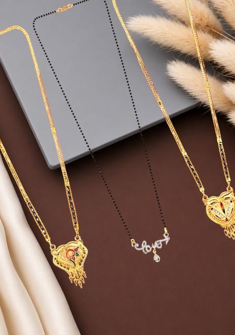 Golden Alloy Mangalsutra Set