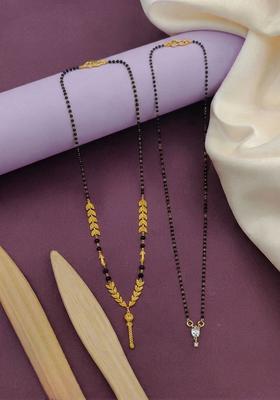 Golden Alloy Mangalsutra Set