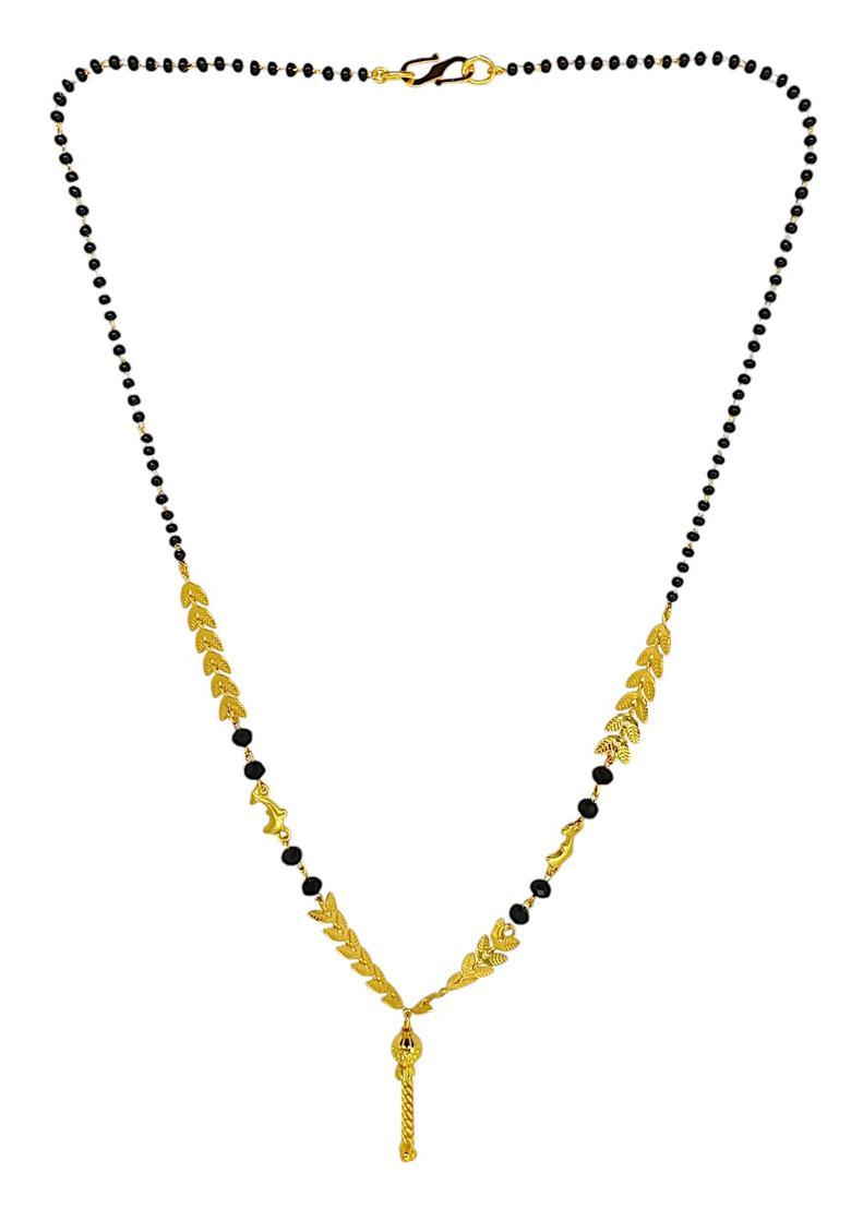Golden Alloy Mangalsutra Set - Indya