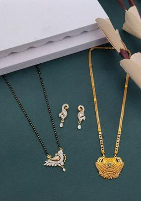 Golden Alloy Mangalsutra Set