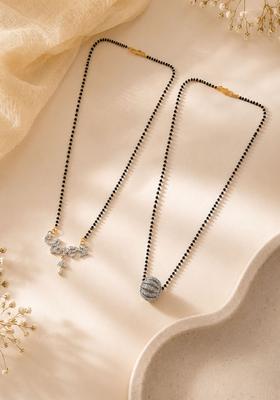 Golden Alloy Mangalsutra Set