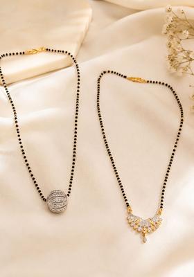 Golden Alloy Mangalsutra Set