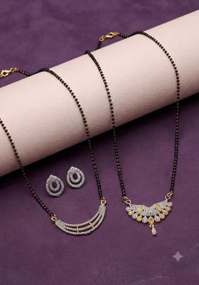 Golden Alloy Mangalsutra Set