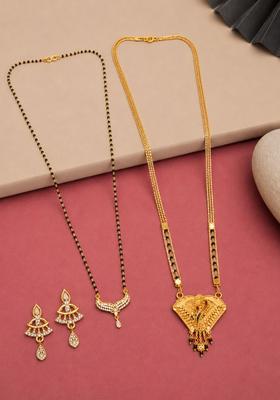 Golden Alloy Mangalsutra Set