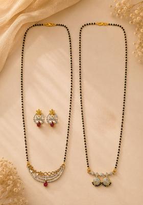 Golden Alloy Mangalsutra Set