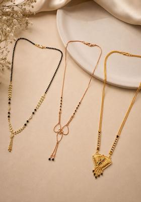 Golden Alloy Mangalsutra Set
