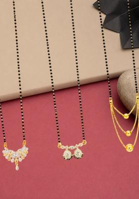 Golden Alloy Mangalsutra Set