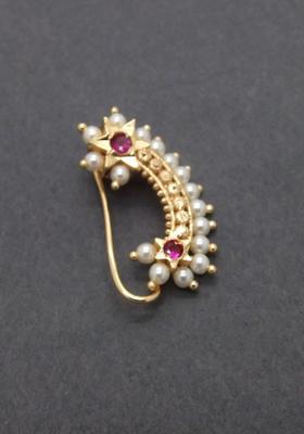 Golden Alloy Nose Ring